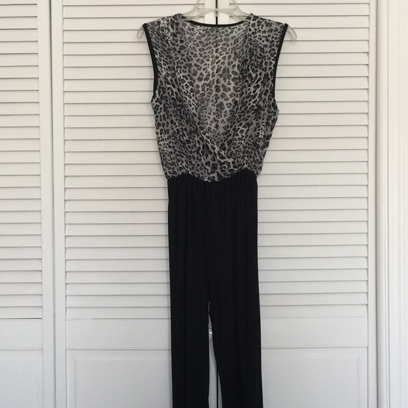 Leopard print jumpsuit