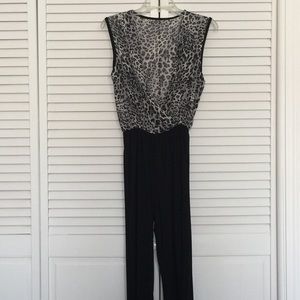 Leopard print jumpsuit