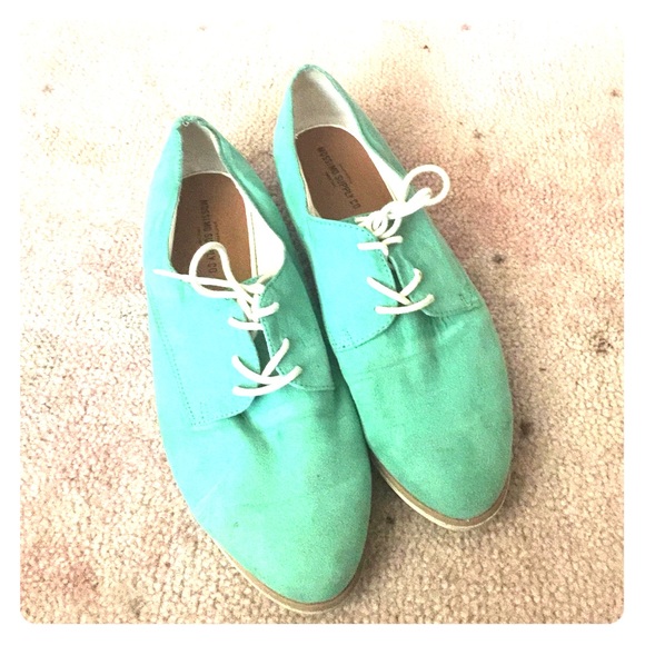 Teal Oxfords/Hardly Worn