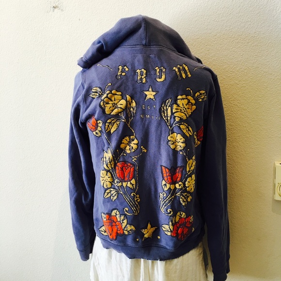 Free People Sweaters - Free People Distressed Floral Hoodie