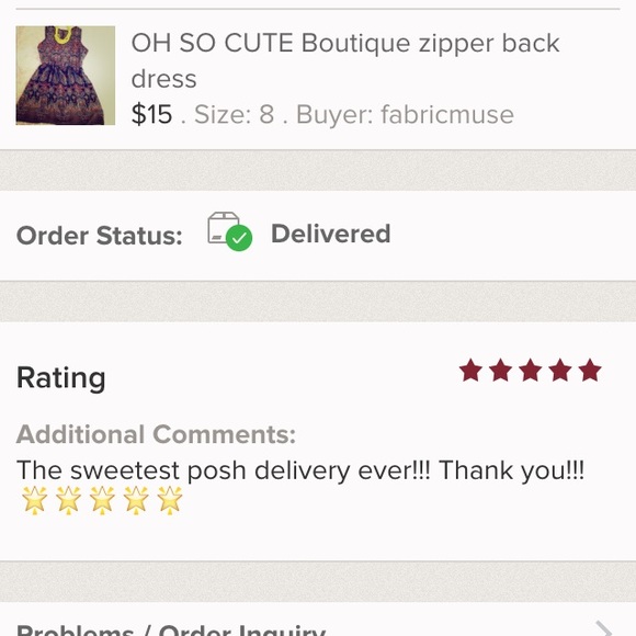 I LOVE making a fellow Posher happy!