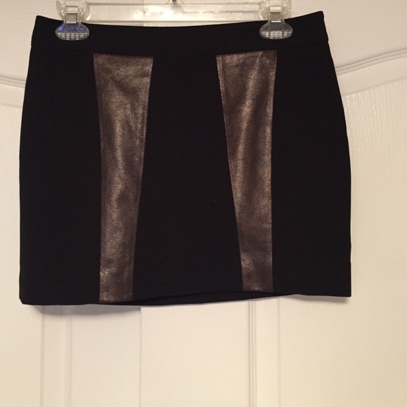 French connection black and bronze skirt - Picture 1 of 3