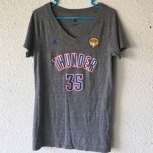 Women's Grey Adidas Thunder Durant Shirt