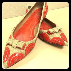 Tory Burch tweed flats