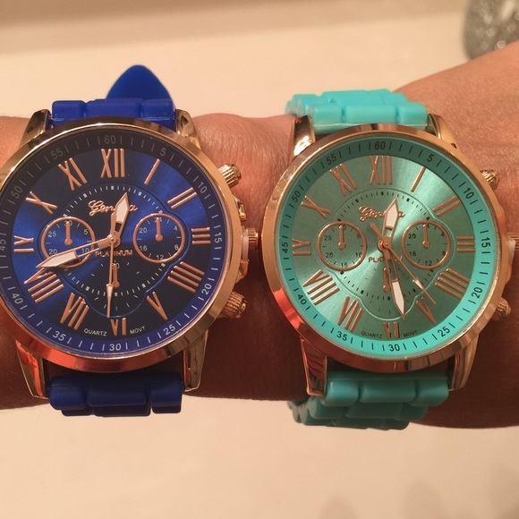 NWT Bundle of 2 Geneva Silicone Watches