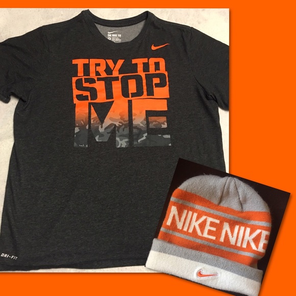 Nike DriFit T-Shirt & Beanie