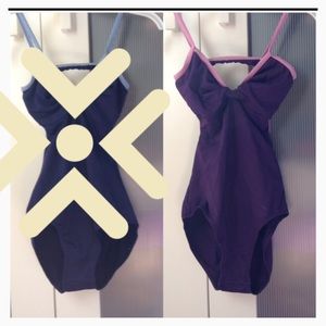 🚨ACCEPTING OFFERS🚨Purple leotard with pink trim
