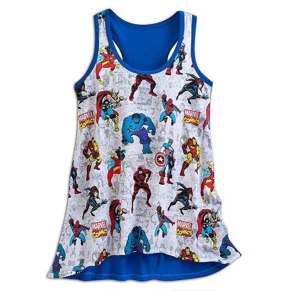 Marvel Comics Flared Tank Tee for Women