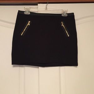 Express black mini skirt