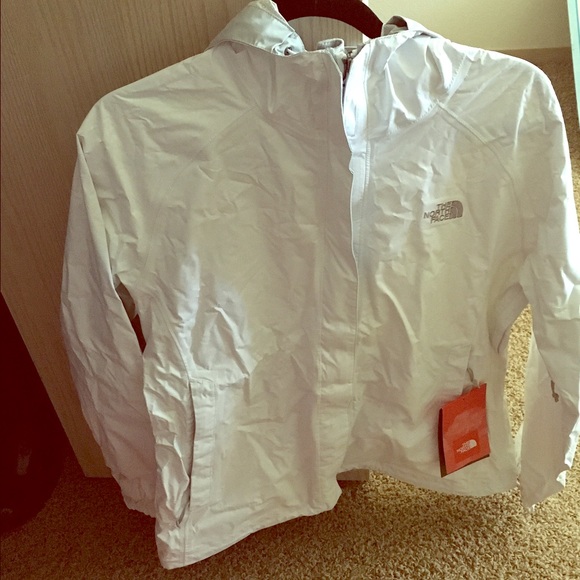 North Face Ventura rain jacket in white
