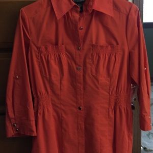 Bay Studio Orange Jacket/Blouse