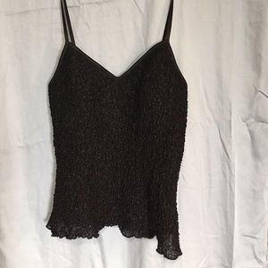 little black spaghetti strap shirt