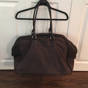 Dark purple weekender bag