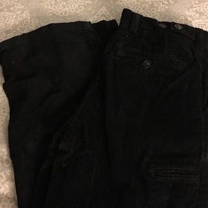 Black corduroy boys 10 GAP pants. Worn twice.