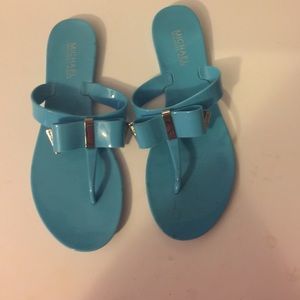 Blue Michael Kors sandals