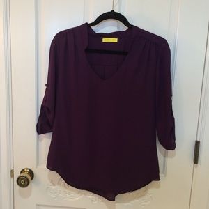Ezra poly blouse