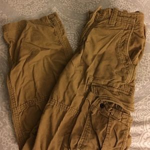 Tan corduroy boys 10 GAP cargos. Hardly worn.