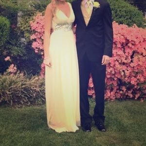 Lemon Prom Dress with Embellishment 🍋