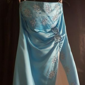 Prom blue dress