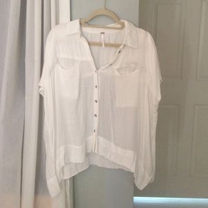 Free People Flowy Shirt
