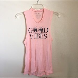 Good Vibes tank top / XS / never worn
