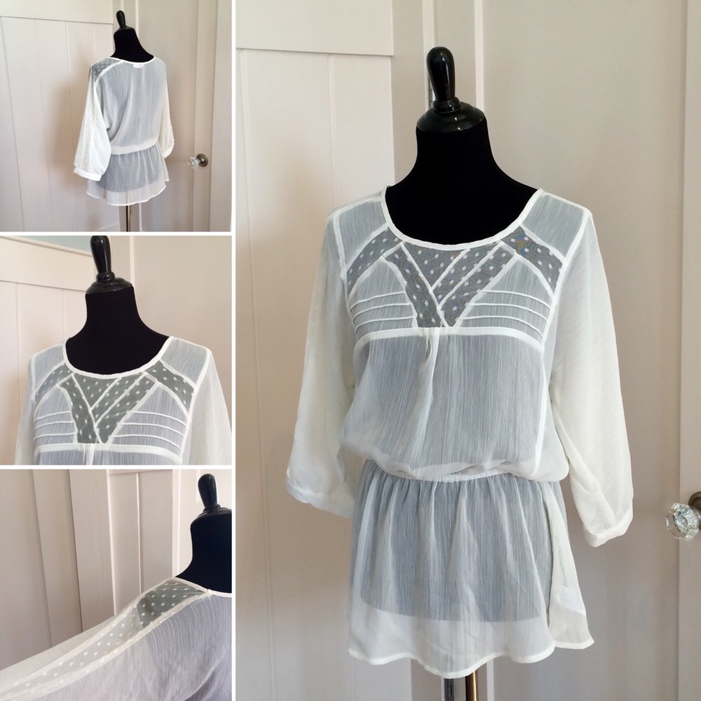 SOLD! Sheer & Flowy Tunic by Xhilaration - Picture 1 of 6