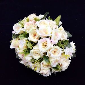 Artificial flower wedding bouquet