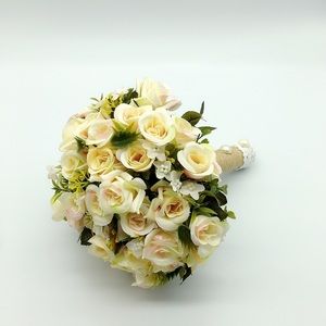 Artificial flower wedding bouquet