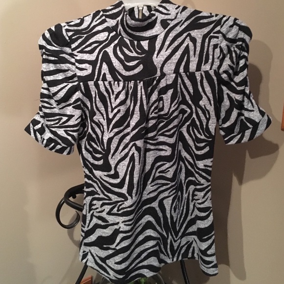 Zebra print blouse