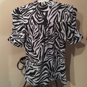 Zebra print blouse