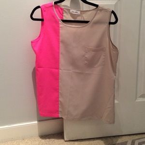 Calvin Klein Color Block Blouse