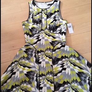 TIBI NWT gorgeous black and yellow dress