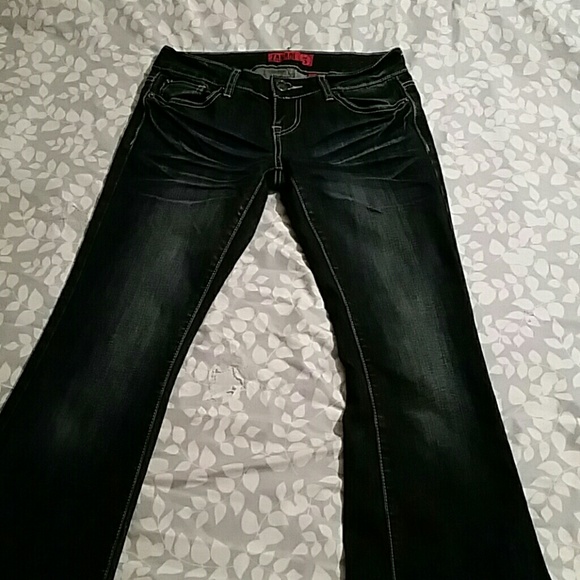 ZANIDI 5 Dark wash boot cut jeans - Picture 2 of 4