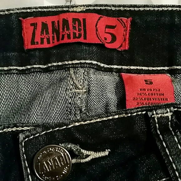 ZANIDI 5 Dark wash boot cut jeans - Picture 3 of 4