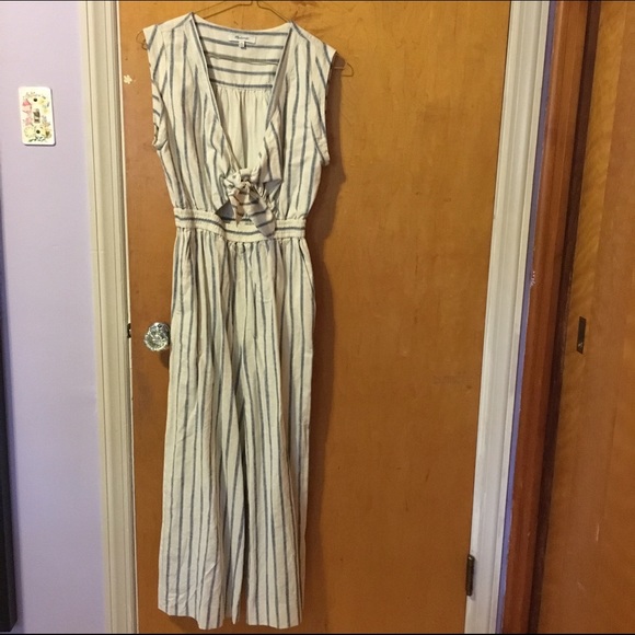 tie front culotte jumpsuit