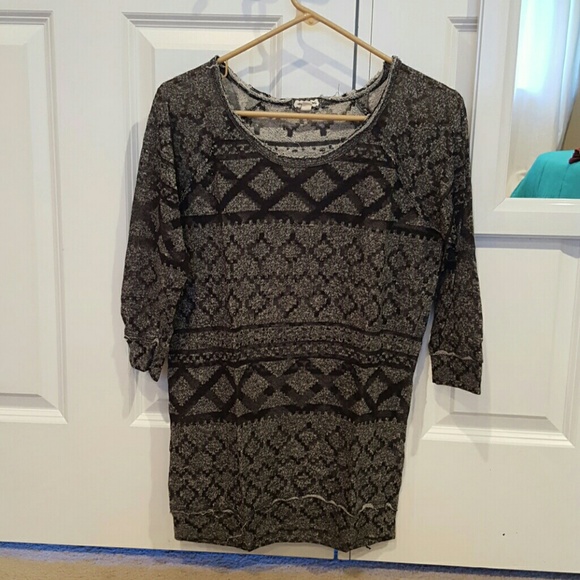 Sheer black sweater