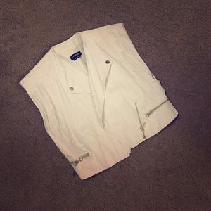 Bebe leather vest jacket