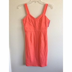 Xhilaration Coral Body Con Dress. New w/ tags