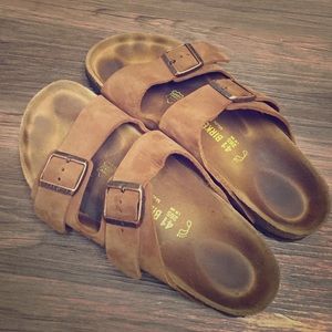 Brown Birkenstock Arizona Sandals