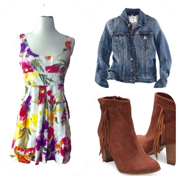 EUC mini dress floral print