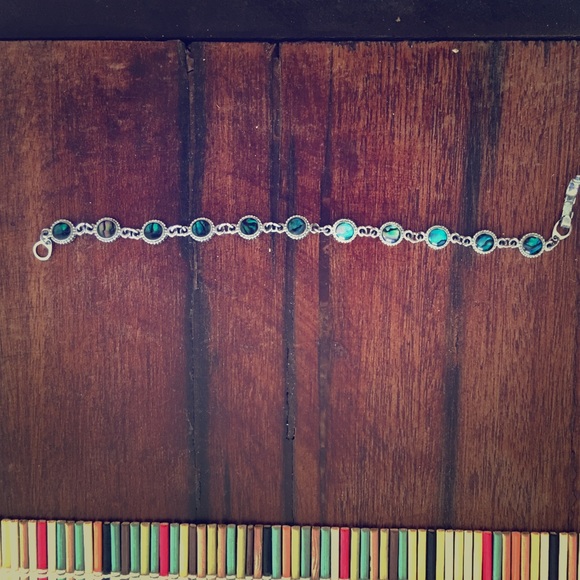 Bracelet, abalone shell.
