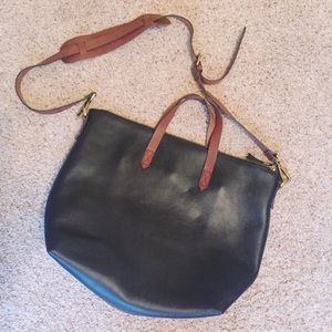 Madewell Transport Satchel Black/Brown