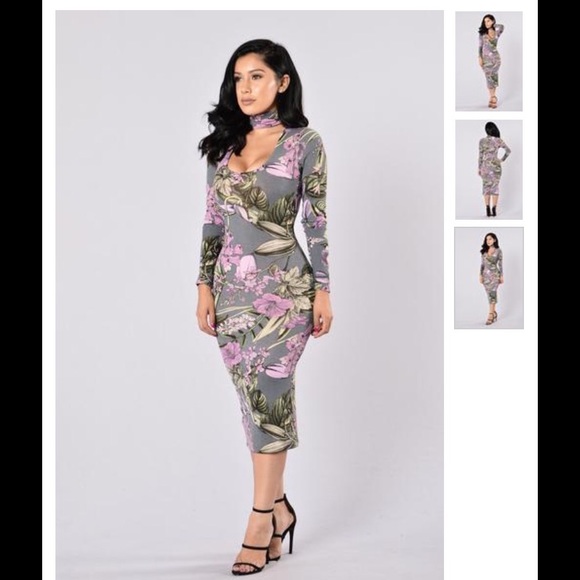 Fashion Nova "Lost in Flowers Dress"