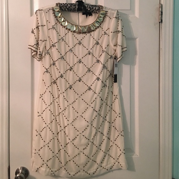 Cynthia Steffe Dresses & Skirts - Cynthia Steffe White Sparkly Mini Dress