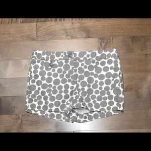 Size 2 J.Crew polka dot shorts