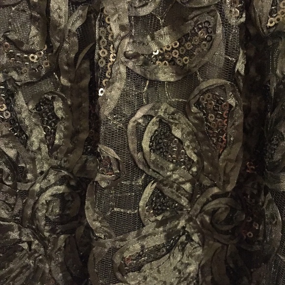 Black Sequin Cocktail Dress - Picture 3 of 4