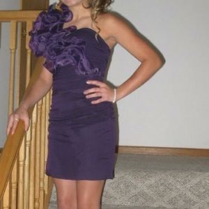 Purple homecoming dress