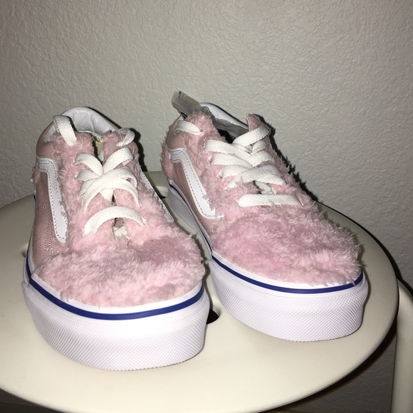 pink fuzzy vans