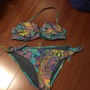 Victoria Secret Multi Print Swim Suit