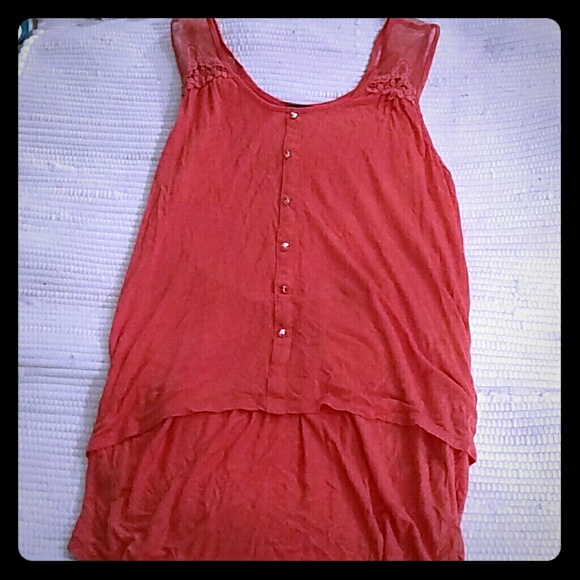 Coral pink tank top